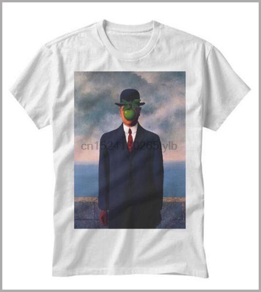 t-shirt uomo donna rene' magritte el hijo del hombre gen0500