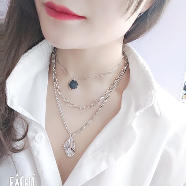 chains japan harajuku necklace american personality multi-layer female clavicle chain chocker ins cold wind net red paragraph, Silver
chains japan harajuku necklace american personality multi-layer female clavicle chain chocker ins cold wind net red paragraph, Silver