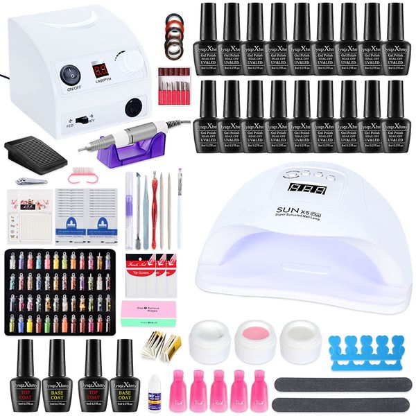 nail art kits set 54/24w uv led lamp dryer gel polish drill machine kit decorations manicure tools
nail art kits set 54/24w uv led lamp dryer gel polish drill machine kit decorations manicure tools
