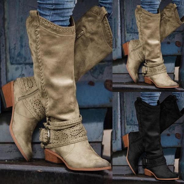 vintage plus size women's booties flats square head snow boots outdoor low-heeled western rodeo zipper comfy boots autumn winter, Black
vintage plus size women's booties flats square head snow boots outdoor low-heeled western rodeo zipper comfy boots autumn winter, Black