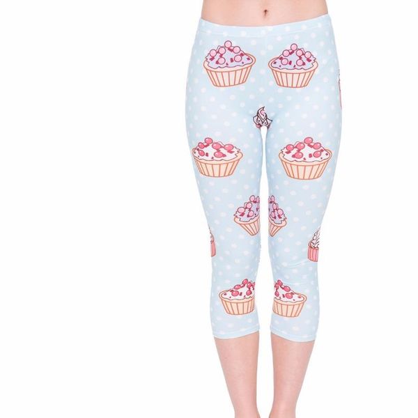 summer women capri leggings cake printing mid calf 3 4 trousers movement leggins capri pants, Black
summer women capri leggings cake printing mid calf 3 4 trousers movement leggins capri pants, Black