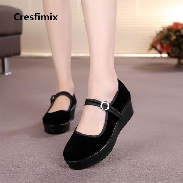 women fashion comfortable black retro ballet dance shoes lady casual street flat platform shoes height increased e2388
women fashion comfortable black retro ballet dance shoes lady casual street flat platform shoes height increased e2388