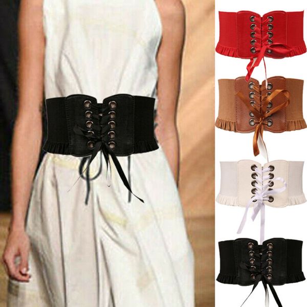 womens stretch buckle waist belt bow wide leather elastic cinch corset waistband, Black;brown
womens stretch buckle waist belt bow wide leather elastic cinch corset waistband, Black;brown