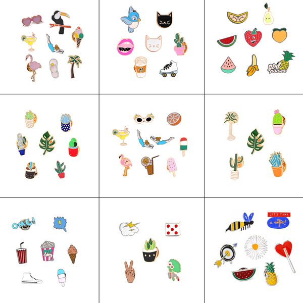 sports girl flamingo plant cactus fruit banana sunglasses brooch pins 5-9pcs/set cute cat coffee enamel pin lapel badge brooches, Gray
sports girl flamingo plant cactus fruit banana sunglasses brooch pins 5-9pcs/set cute cat coffee enamel pin lapel badge brooches, Gray