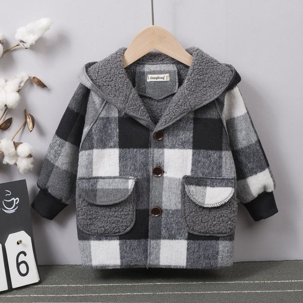 trend british children clothing boys autumn kids clothes wholesale winter thick fleece warm plaid hooded coat overcoat, Blue;gray
trend british children clothing boys autumn kids clothes wholesale winter thick fleece warm plaid hooded coat overcoat, Blue;gray
