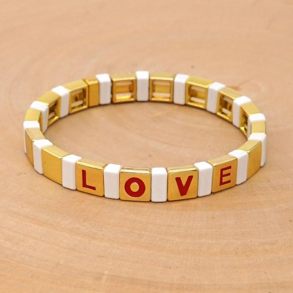 shinus 2020 new bracelet enamel tile beads bracelets fashion letter friends gift beacelets gold pulseras mujer moda, Black
shinus 2020 new bracelet enamel tile beads bracelets fashion letter friends gift beacelets gold pulseras mujer moda, Black