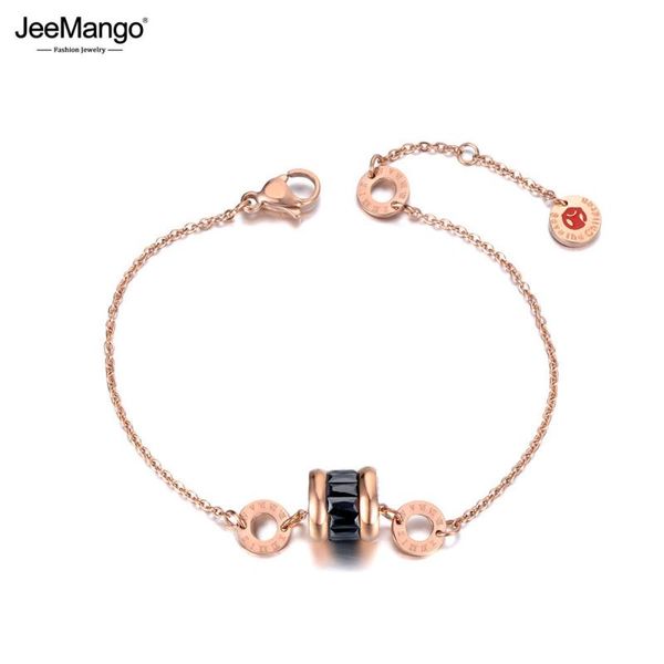 jeemango titanium stainless steel black cz crystal roman numerals charm bracelet for women bohemia chain & link bracelet jb19078, Golden;silver
jeemango titanium stainless steel black cz crystal roman numerals charm bracelet for women bohemia chain & link bracelet jb19078, Golden;silver