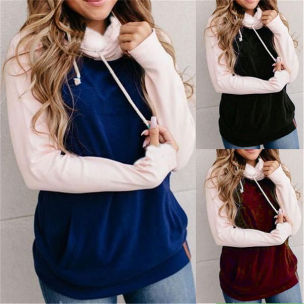 casual hooded collar panelled designer womens hoodies contrast color long sleeve sweatshiirts autumn winter female clothing, Black
casual hooded collar panelled designer womens hoodies contrast color long sleeve sweatshiirts autumn winter female clothing, Black
