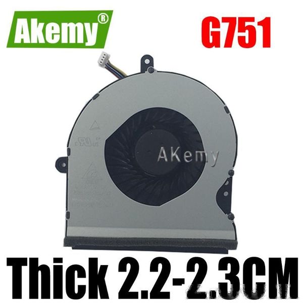 new cpu gpu thick 2.2-2.3cm cooler fan for asus rog g751 g751j g751jt g751jy dc 12v 0.40a
new cpu gpu thick 2.2-2.3cm cooler fan for asus rog g751 g751j g751jt g751jy dc 12v 0.40a