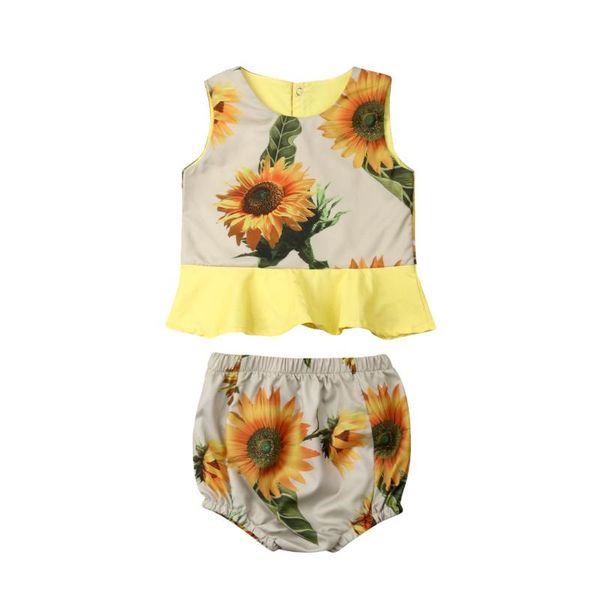 младенец новорожденного младенца девочка одежда комплект sunflower vest tops + оборки блумер шорты outfist цветок baby girl costmes, White
младенец новорожденного младенца девочка одежда комплект sunflower vest tops + оборки блумер шорты outfist цветок baby girl costmes, White