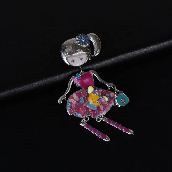 brooch of vintage doll brooches for women silver color large elegant dress brooch pins for women badge jewelry accessory, Gray
brooch of vintage doll brooches for women silver color large elegant dress brooch pins for women badge jewelry accessory, Gray