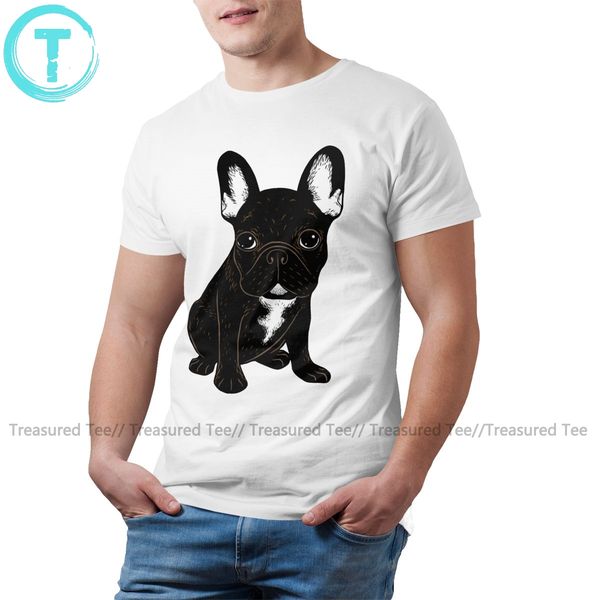 french bulldog t shirt brindle french bulldog t-shirt 100 cotton cute tee shirt male short-sleeve 4xl tshirt