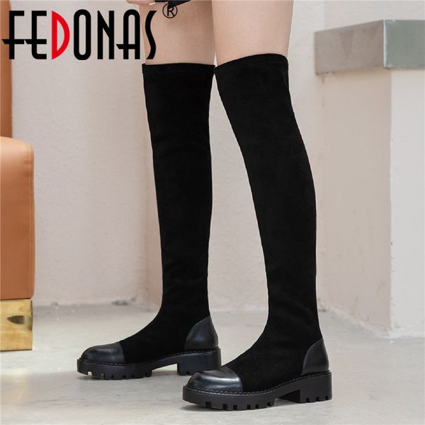 boots fedonas genuine leather over the knee winter est dress 2021 hit shoes woman night club high heels women's, Black
boots fedonas genuine leather over the knee winter est dress 2021 hit shoes woman night club high heels women's, Black