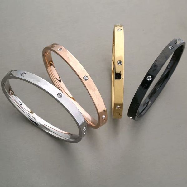 fashion designer bracelet stainless steel bracelet for men and women diamond letters gold bracelets bangles, Black
fashion designer bracelet stainless steel bracelet for men and women diamond letters gold bracelets bangles, Black