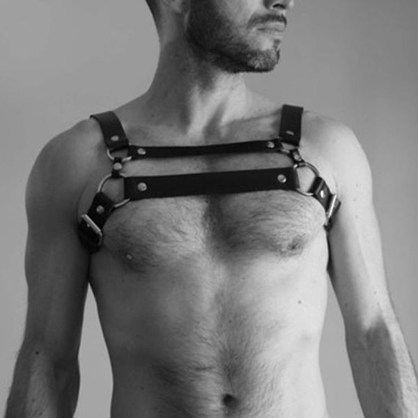 gothic men leather harness lingerie belt adjustable punk rave body bondage harness costume nightclub chest belts, Black;brown
gothic men leather harness lingerie belt adjustable punk rave body bondage harness costume nightclub chest belts, Black;brown