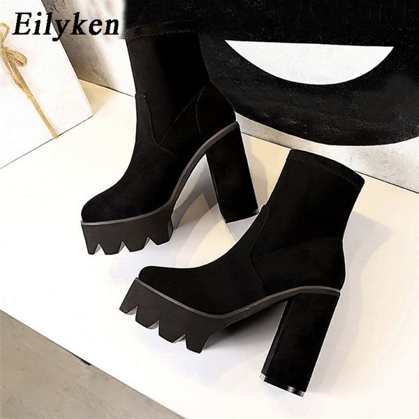 eilyken winter fashion round toe platform ankle boots for women square high heels shoes motorcycle booties lady shoes size 34-40, Black
eilyken winter fashion round toe platform ankle boots for women square high heels shoes motorcycle booties lady shoes size 34-40, Black