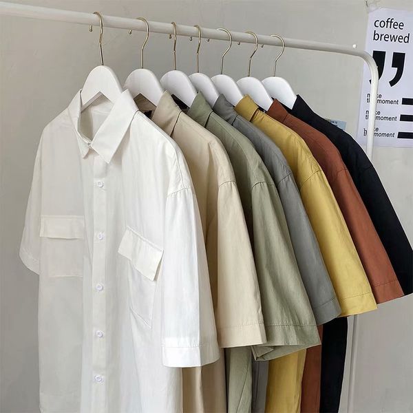 hcxy brand mens casual short-sleeved shirts cotton and linen breathable half-sleeved shirts for men square collar shirt male, White;black
hcxy brand mens casual short-sleeved shirts cotton and linen breathable half-sleeved shirts for men square collar shirt male, White;black