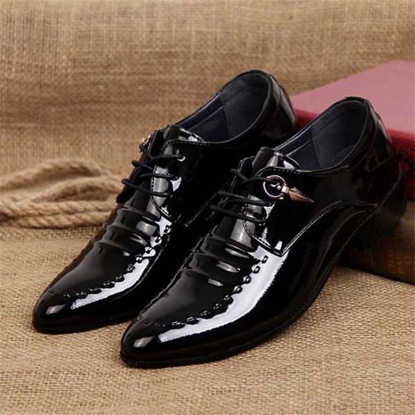 dress shoes men shadow patent leather luxury fashion groom wedding style oxford, Black
dress shoes men shadow patent leather luxury fashion groom wedding style oxford, Black