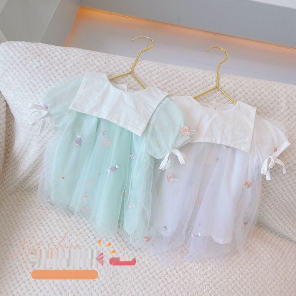 0-3-year-old baby square collar princess dressdress dress2020 short sleeve baby western style princess dress for girls gauze skirt eq053 apx, Black;gray 
0-3-year-old baby square collar princess dressdress dress2020 short sleeve baby western style princess dress for girls gauze skirt eq053 apx, Black;gray