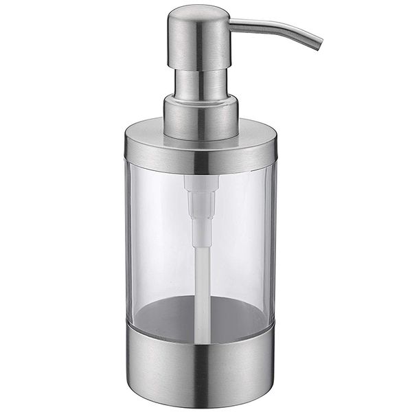 countersoap dispensers lotion clear bottle with rust proof stainless steel pump, lotion/soap dispenser for kitchen or bathro
countersoap dispensers lotion clear bottle with rust proof stainless steel pump, lotion/soap dispenser for kitchen or bathro