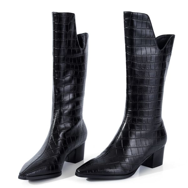 fashion women's high boots autumn winter 2020 new cowboy boots for women cossacks knee women shoes large size 48, Black
fashion women's high boots autumn winter 2020 new cowboy boots for women cossacks knee women shoes large size 48, Black