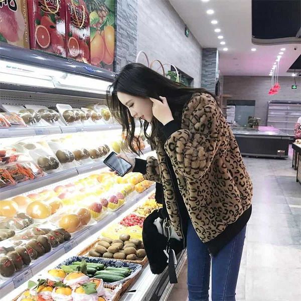 women's fur & faux coat leopard print fashion winter jackets parka women long slim plush thick jacket overcoat plus size d125, Black
women's fur & faux coat leopard print fashion winter jackets parka women long slim plush thick jacket overcoat plus size d125, Black