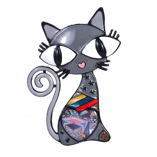 brooch of vintage designer cat brooches for women brand boys kids cute enamel animal metal hijab pins and brooch, Gray
brooch of vintage designer cat brooches for women brand boys kids cute enamel animal metal hijab pins and brooch, Gray