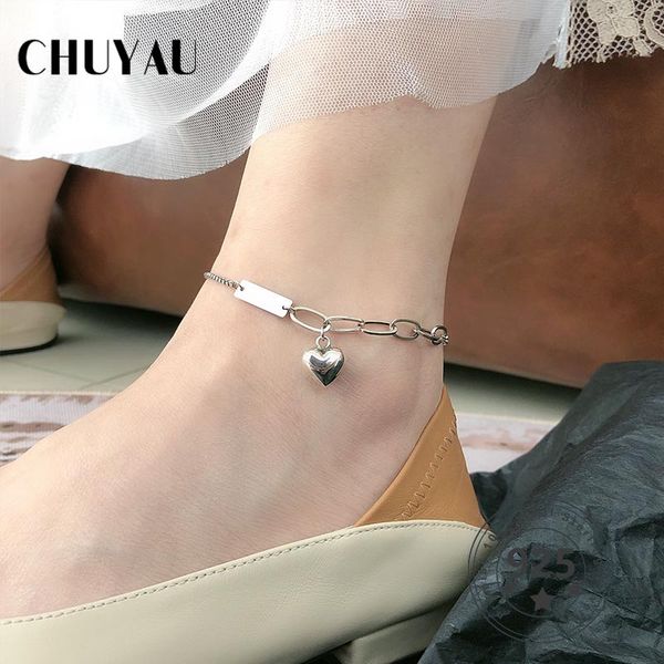 chuyau 925 sterling silver heart beach anklets elegant adjustable box chain anklet for women summer fashion foot jewelry, Red;blue
chuyau 925 sterling silver heart beach anklets elegant adjustable box chain anklet for women summer fashion foot jewelry, Red;blue