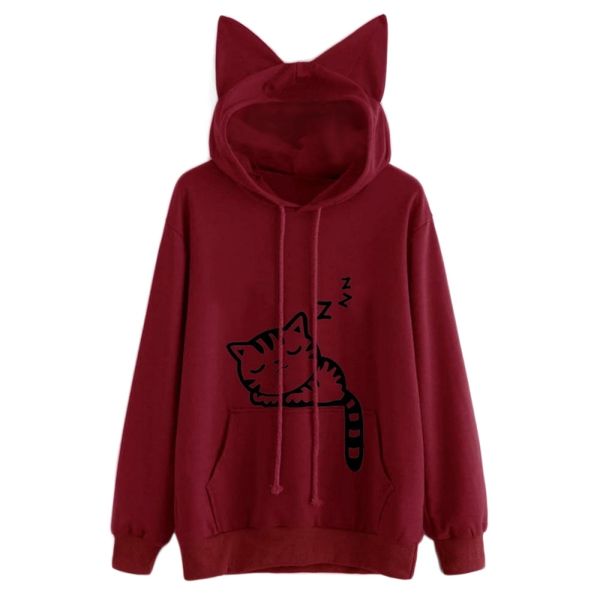 новая мода cat ear с капюшоном толстовки топы женщин cat printed длинным рукавом толстовки пуловеры drop доставка, Black
новая мода cat ear с капюшоном толстовки топы женщин cat printed длинным рукавом толстовки пуловеры drop доставка, Black
