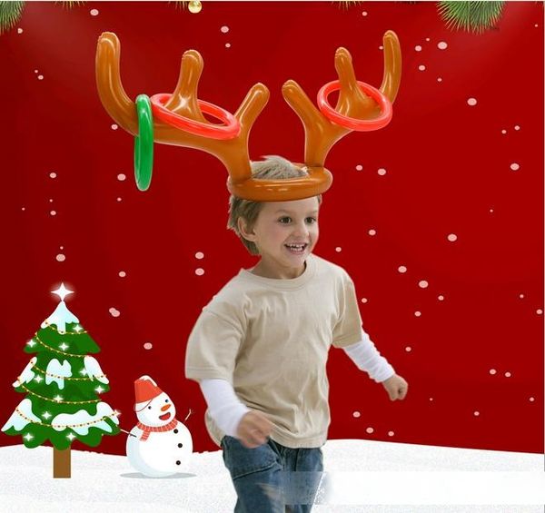 new inflatable kid children fun christmas toy toss game reindeer antler hat with rings hats party supplies
new inflatable kid children fun christmas toy toss game reindeer antler hat with rings hats party supplies