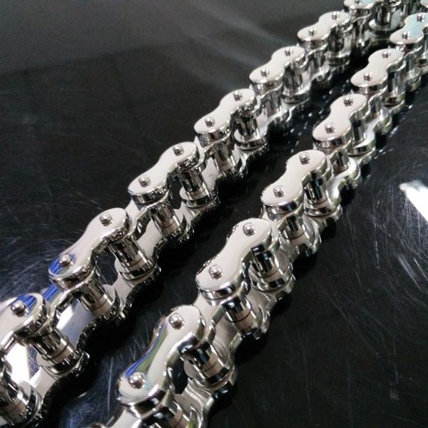 original classic men cool 316l stainless steel bike chain necklace simple motorcycle silver color jewelry 18mm wide
original classic men cool 316l stainless steel bike chain necklace simple motorcycle silver color jewelry 18mm wide