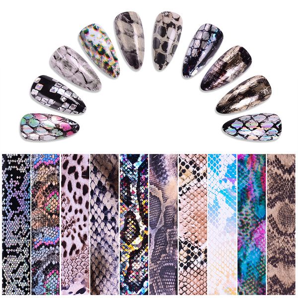 100*4cm/roll snake skin design laser holographic nails art transfer foil stickers for nails nail adhesives decorations, Black
100*4cm/roll snake skin design laser holographic nails art transfer foil stickers for nails nail adhesives decorations, Black