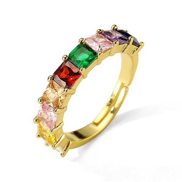wedding rings fashion rainbow color cz ring gold adjustable for women girl engagement crystal jewelry promise gift, Slivery;golden
wedding rings fashion rainbow color cz ring gold adjustable for women girl engagement crystal jewelry promise gift, Slivery;golden