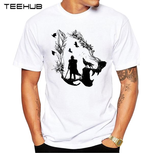teehub new arrival 2019 men fashion creative printed t-shirt short sleeve animal design t shirt hipster cool