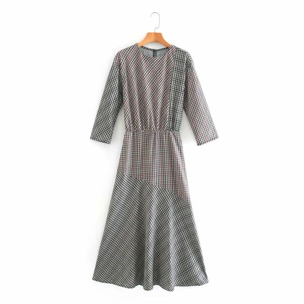 2020 print crew designer clothing a line long sleeve new fall autumn new women's dresses fashion with plaid midi casual dress, Black;gray
2020 print crew designer clothing a line long sleeve new fall autumn new women's dresses fashion with plaid midi casual dress, Black;gray