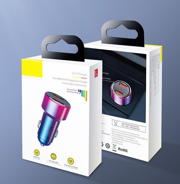 gradient color quick car charger 3a dual usb charge for xiaomi samsung phone car fast charging with retail
gradient color quick car charger 3a dual usb charge for xiaomi samsung phone car fast charging with retail