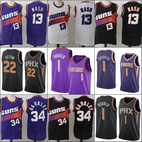 phoenix suns men devin booker steve nash charles barkley deandre ayton nba swingman basketball jersey, Black
phoenix suns men devin booker steve nash charles barkley deandre ayton nba swingman basketball jersey, Black