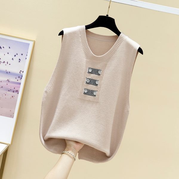 2020 spring new knitted vest net red women's round neck pullover all kinds of wool vest sweater women's wear trend, Black;white
2020 spring new knitted vest net red women's round neck pullover all kinds of wool vest sweater women's wear trend, Black;white