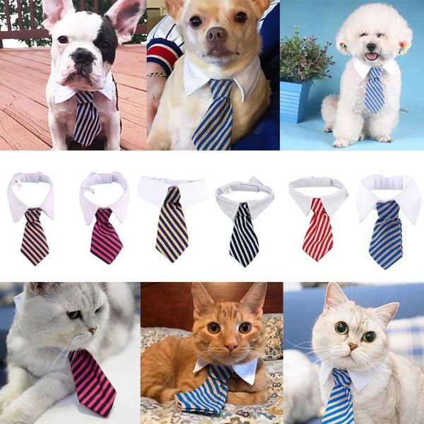 dog collars & leashes fashion puppy cat striped adjustable neck tie pet ornament clothing decoration for party wedding d40
dog collars & leashes fashion puppy cat striped adjustable neck tie pet ornament clothing decoration for party wedding d40