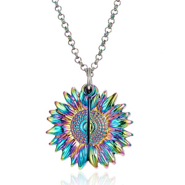 new simple creative sunflower necklace you are my sun shine pendant necklace women exquisite jewelry couple gift, Silver
new simple creative sunflower necklace you are my sun shine pendant necklace women exquisite jewelry couple gift, Silver