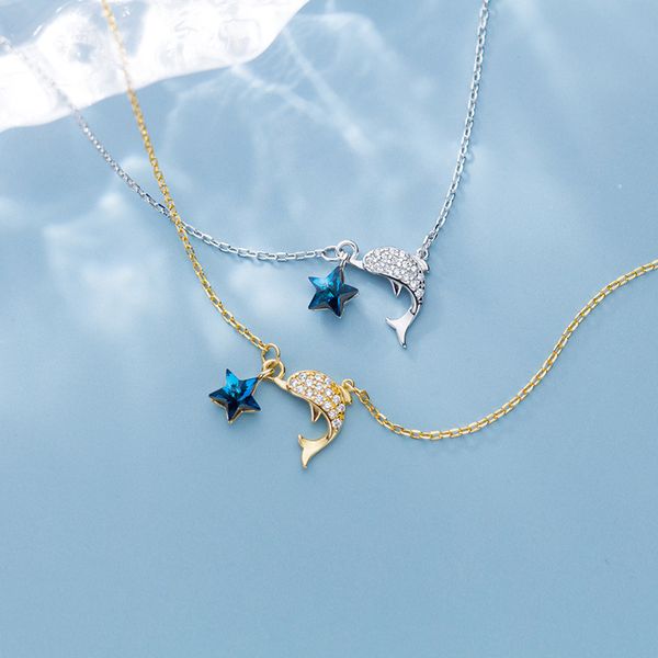 chains 925 sterling silver necklaces clever dolphin collarbone stars for women collares elegant engagement jewelry gift
chains 925 sterling silver necklaces clever dolphin collarbone stars for women collares elegant engagement jewelry gift