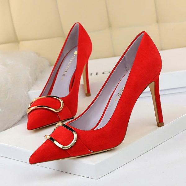 big size pump women suede heels shoes metal decoration slip on slide shallow high heel pumps pointed toe stilettos zapatos mujer, Black
big size pump women suede heels shoes metal decoration slip on slide shallow high heel pumps pointed toe stilettos zapatos mujer, Black