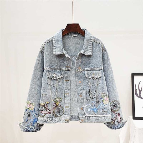 harajuku hand painted denim jacket women spring big size loose chaquetas mujer long sleeve jeans jacket coat female streetwear, Black;brown
harajuku hand painted denim jacket women spring big size loose chaquetas mujer long sleeve jeans jacket coat female streetwear, Black;brown