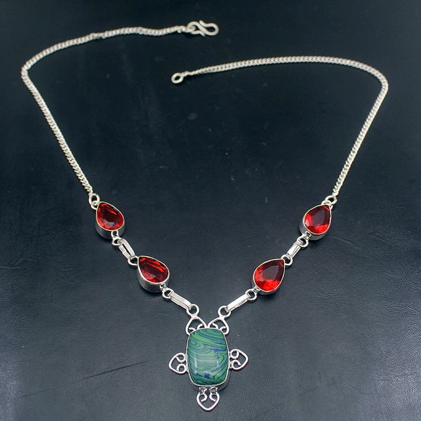 elegant greenjasper blood red garnet silver color women necklace chain 18.5 inch hd214
elegant greenjasper blood red garnet silver color women necklace chain 18.5 inch hd214