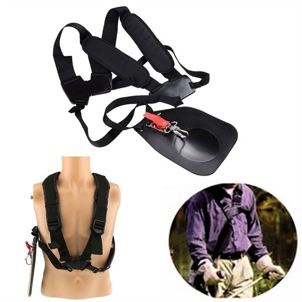 new nylon safety shock strap black harness for grass trimmer brush cutter 
new nylon safety shock strap black harness for grass trimmer brush cutter