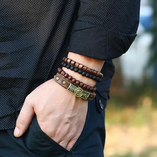 charm bracelets retro bracelet alloy leather hand rope suit punk vintage casual lace up chain for adult, Golden;silver
charm bracelets retro bracelet alloy leather hand rope suit punk vintage casual lace up chain for adult, Golden;silver