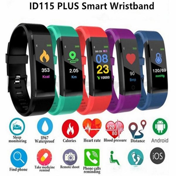 lcd screen id115 plus smart bracelet fitness tracker pedometer watch band heart rate blood pressure monitor smart wristband
lcd screen id115 plus smart bracelet fitness tracker pedometer watch band heart rate blood pressure monitor smart wristband