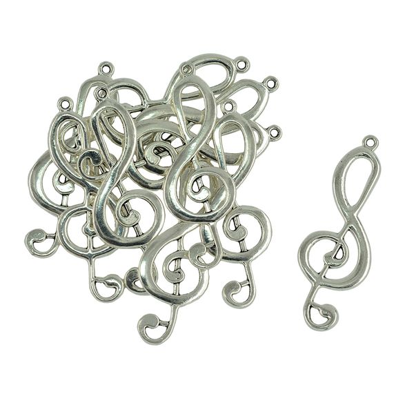 10 pieces tibetan silver music note symbol necklace pendants diy jewelry findings making crafts, Black
10 pieces tibetan silver music note symbol necklace pendants diy jewelry findings making crafts, Black