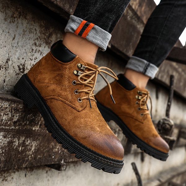 boots autumn winter warm men's high to help casual fashion ankle footwear lace up snow shoes male vintage riding, Black
boots autumn winter warm men's high to help casual fashion ankle footwear lace up snow shoes male vintage riding, Black