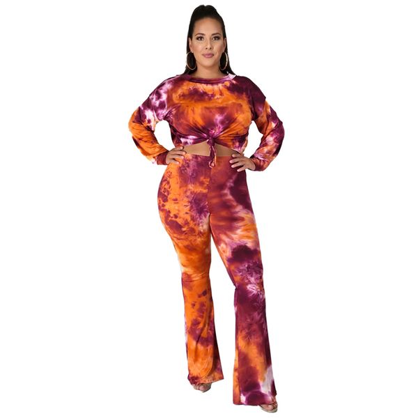 женщины плюс размер одежды suit tie dye с длинным рукавом экипаж шеи tshirt высокой талией брюки famale двухкусочный костюм, White
женщины плюс размер одежды suit tie dye с длинным рукавом экипаж шеи tshirt высокой талией брюки famale двухкусочный костюм, White